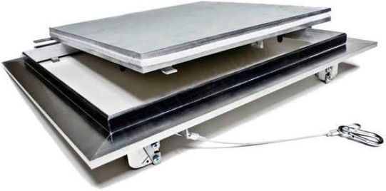 Люк под покраску Ультра для установки в потолок, 2 створки, съёмная перегородка 1200*600 (посадочный размер 1206*606) Люк под покраску Ультра для установки в потолок, 2 створки, съёмная перегородка 1200*600 (посадочный размер 1206*606)