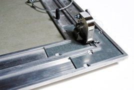 Люк под покраску Ультра для установки в потолок, 2 створки, съёмная перегородка 1200*600 (посадочный размер 1206*606) Люк под покраску Ультра для установки в потолок, 2 створки, съёмная перегородка 1200*600 (посадочный размер 1206*606)