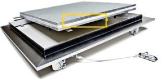 Люк под покраску Ультра для установки в потолок, 2 створки, съёмная перегородка 1200*600 (посадочный размер 1206*606) Люк под покраску Ультра для установки в потолок, 2 створки, съёмная перегородка 1200*600 (посадочный размер 1206*606)