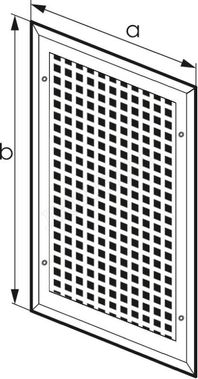 Решетка металлическая с перфорацией 5*8 мм накладная Решетка металлическая с перфорацией 5*8 мм накладная